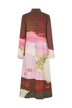Stine Goya Kjoler<2263 Dry Viscose, Long Sleeve Midi Dresssg-ps26-d017-2263p