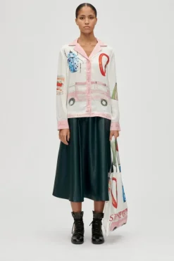 Stine Goya Bluser & Skjorter|Ammevenligt Tøj<2263 Dry Viscose, Loose Long Sleeve Shirtsg-aw25-t096-2263