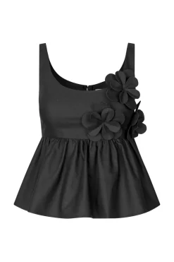 Stine Goya T-Shirts & Toppe<2464 Floral Shirting, Floral Peplum Topsg-ps26-t139-2464