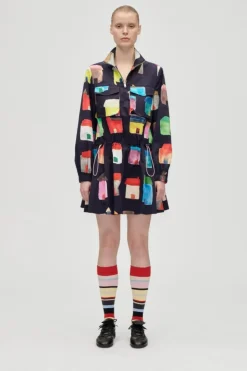 Discount 2340 Midweight Cotton, Pullover Parka Dresssg-aw25-d174-2340 Kjoler