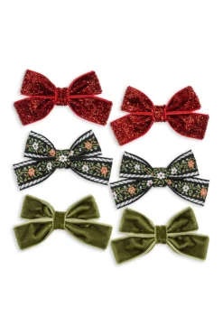 Børn Konges Sløjd Hårpynt & Accessories|Hårpynt & Accessories<6 Pack Micki Bow Hair Clips Ks104188