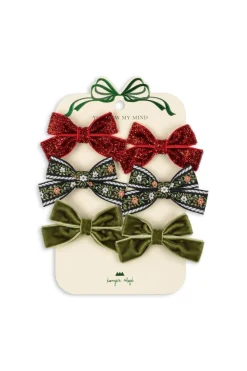 Børn Konges Sløjd Hårpynt & Accessories|Hårpynt & Accessories<6 Pack Micki Bow Hair Clips Ks104188