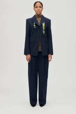 Stine Goya Bukser, Jeans & Leggings<2435 Pinstripe Tailoring, Belted Tailored Pantssg-aw25-p113-2435