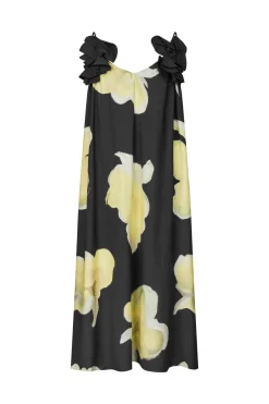 Stine Goya Kjoler<2450 Printed Viscose, Floral Long Dresssg-ps26-d207-2450