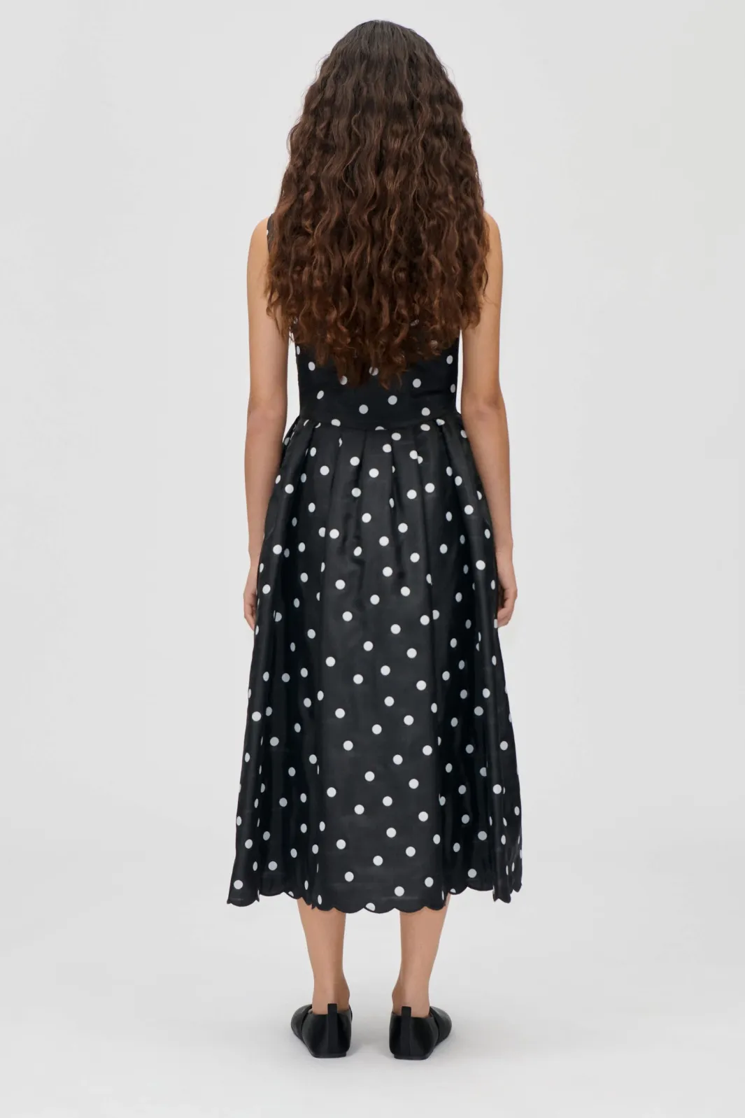 Clearance 2451 , Voluminous Midi Dresssg-ps26-d199-2451 Kjoler