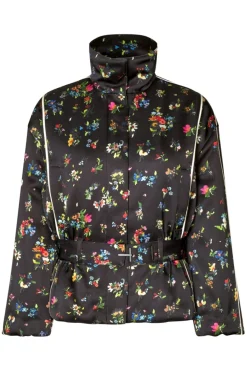 Stine Goya Overtøj & Jakker<2407 Satin Ruffle, Cinched Aviator Bomber Jacketsg-aw25-j056-2407