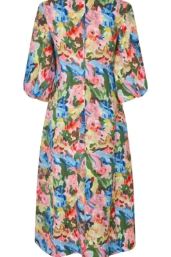 Stine Goya Kjoler<2259 Structure Stretch, 3/4 Sleeve Midi Dresssg-ss25-d018-2259