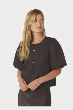 Aisa Dull Satin Blouse 164658 Bluser & Skjorter|Ammevenligt Tøj