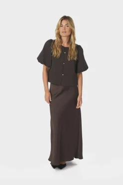 Aisa Dull Satin Blouse 164658 Bluser & Skjorter|Ammevenligt Tøj