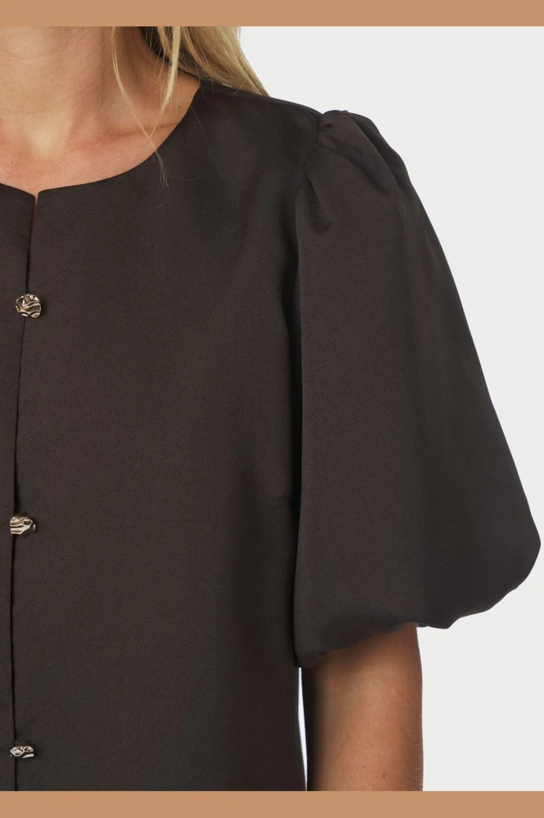 Aisa Dull Satin Blouse 164658 Bluser & Skjorter|Ammevenligt Tøj