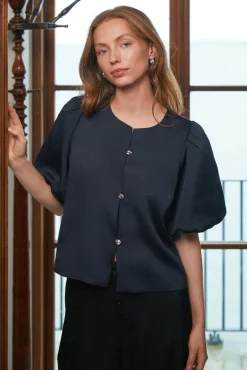 Hot Aisa Dull Satin Blouse 164658 Bluser & Skjorter|Ammevenligt Tøj