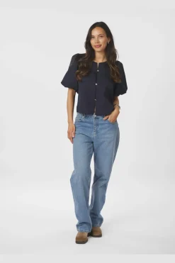 Hot Aisa Dull Satin Blouse 164658 Bluser & Skjorter|Ammevenligt Tøj