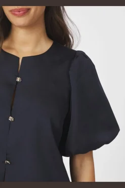 Hot Aisa Dull Satin Blouse 164658 Bluser & Skjorter|Ammevenligt Tøj