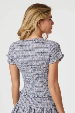 Discount Aletta Double Check Top 165123 Sæt 🛍️|T-Shirts & Toppe