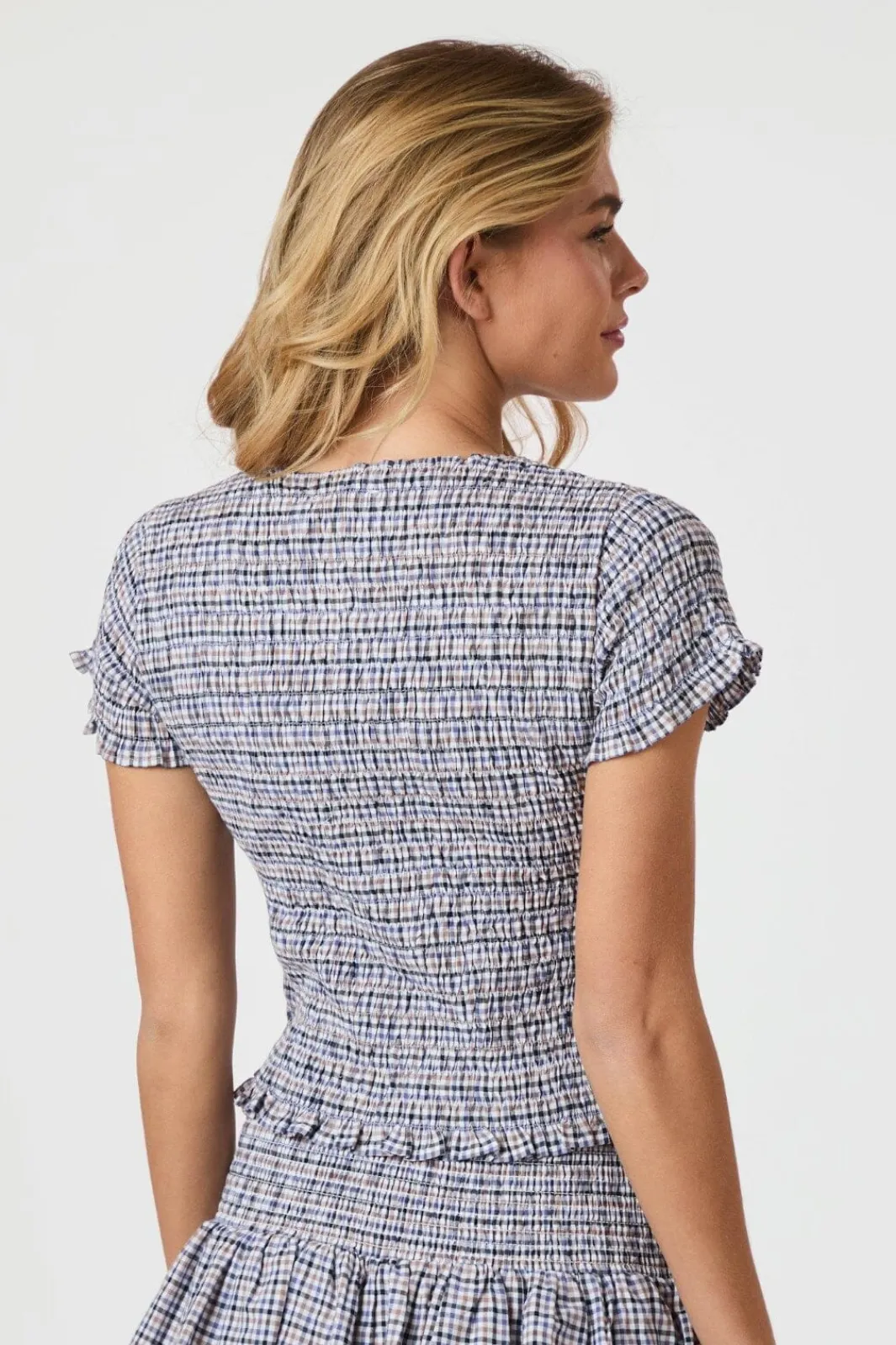 Discount Aletta Double Check Top 165123 Sæt 🛍️|T-Shirts & Toppe
