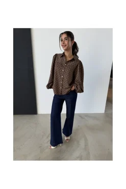 Online Alicia Dot L/S 15046 Bluser & Skjorter|Ammevenligt Tøj