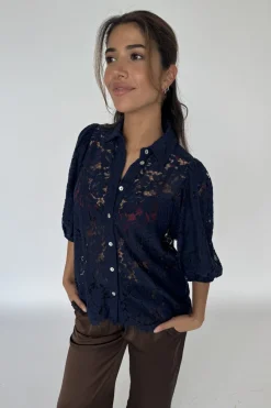 Hot Alicia Lace Blouse 14988 Bluser & Skjorter