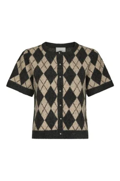 Hot Allestar Check Knit Cardigan 165729 Cardigans|Ammevenligt Tøj