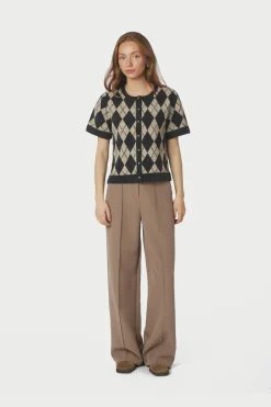 Hot Allestar Check Knit Cardigan 165729 Cardigans|Ammevenligt Tøj