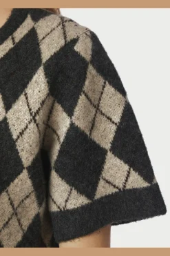Hot Allestar Check Knit Cardigan 165729 Cardigans|Ammevenligt Tøj