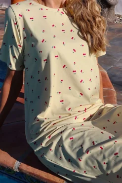 Hot Alma-Tshirt-Dress 9562 Børn Mor & Barn Match|Kjoler