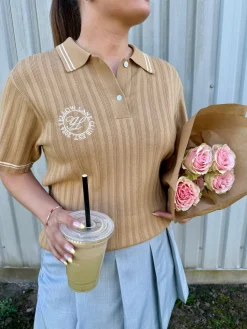 Yellow Lane T-Shirts & Toppe<Alpha Polo 165405