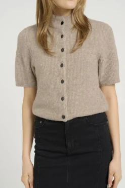 Alphagz Ss Short Cardigan Cardigans|Ammevenligt Tøj