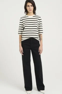 Gestuz T-Shirts & Toppe<Alphagz Ss Tee Striped