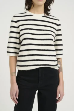 Gestuz T-Shirts & Toppe<Alphagz Ss Tee Striped
