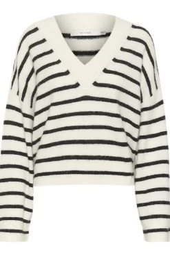 Gestuz Bluser & Skjorter|Strik<Alphagz V-Neck Striped