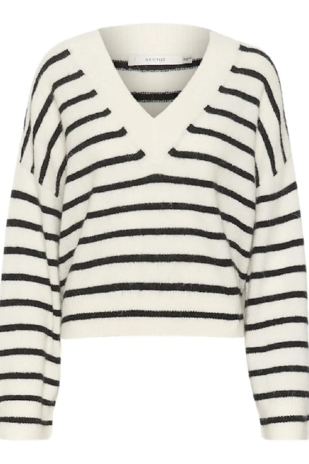 Gestuz Bluser & Skjorter|Strik<Alphagz V-Neck Striped