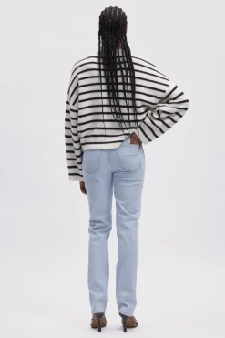 Gestuz Bluser & Skjorter|Strik<Alphagz V-Neck Striped