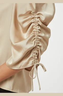 Clearance Alvira Drapy Satin Blouse 166542 Bluser & Skjorter