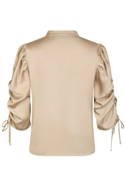 Clearance Alvira Drapy Satin Blouse 166542 Bluser & Skjorter