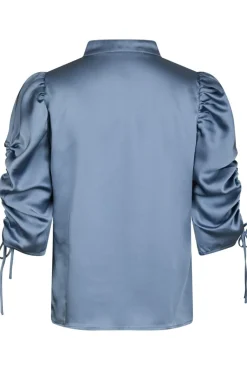 Neo Noir Bluser & Skjorter<Alvira Drapy Satin Blouse 166542