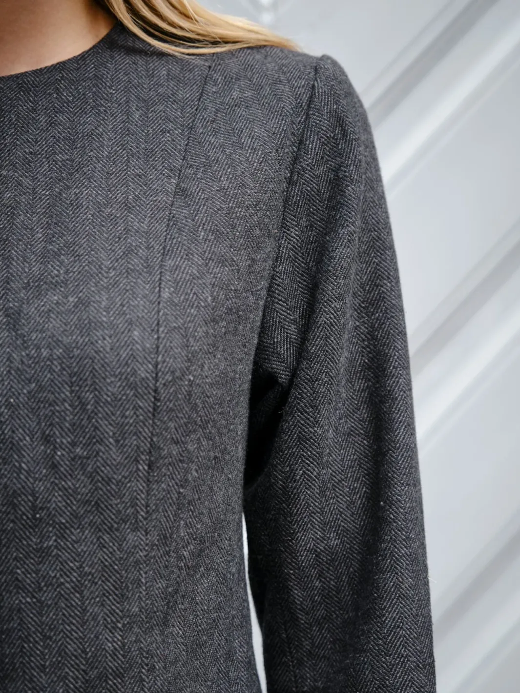 Online Amanda Herringbone Jacket 165445 Sæt 🛍️
