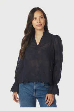 Neo Noir Bluser & Skjorter<Amara Big Embroidery Blouse 163032