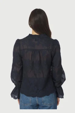 Neo Noir Bluser & Skjorter<Amara Big Embroidery Blouse 163032