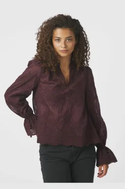 Neo Noir Bluser & Skjorter<Amara Big Embroidery Blouse 163032