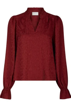 Neo Noir Bluser & Skjorter<Amara Jacquard Dot Blouse 164320