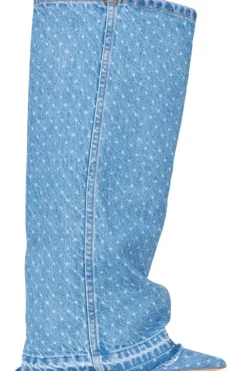 Best Anie Dotted Denim Støvler