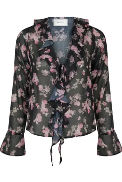 Anika Marigold Print Blouse 165527 Sæt 🛍️|Bluser & Skjorter