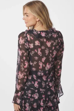 Anika Marigold Print Blouse 165527 Sæt 🛍️|Bluser & Skjorter