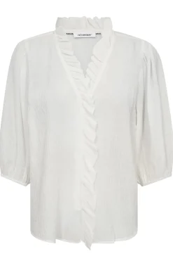 Co´Couture Bluser & Skjorter<Anikacc Frill Ss Shirt 35905