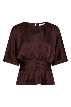 New Annegret Heavy Sateen Blouse 166830 Bluser & Skjorter