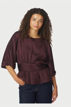 New Annegret Heavy Sateen Blouse 166830 Bluser & Skjorter