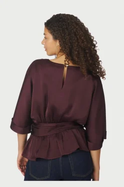 New Annegret Heavy Sateen Blouse 166830 Bluser & Skjorter