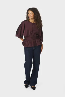 New Annegret Heavy Sateen Blouse 166830 Bluser & Skjorter