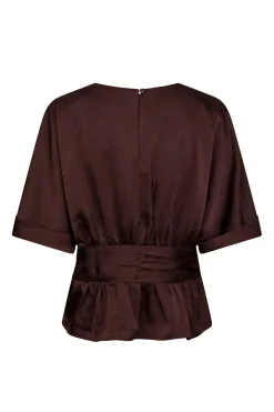 New Annegret Heavy Sateen Blouse 166830 Bluser & Skjorter