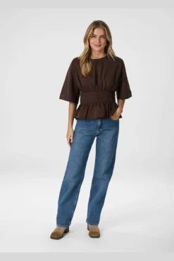 Neo Noir Bluser & Skjorter<Annegret Poplin Blouse 162365